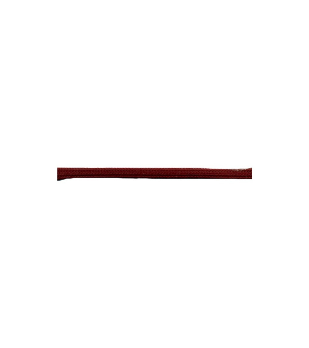 Bobine 50m queue de rat tubulaire polyester 5mm Bordeaux