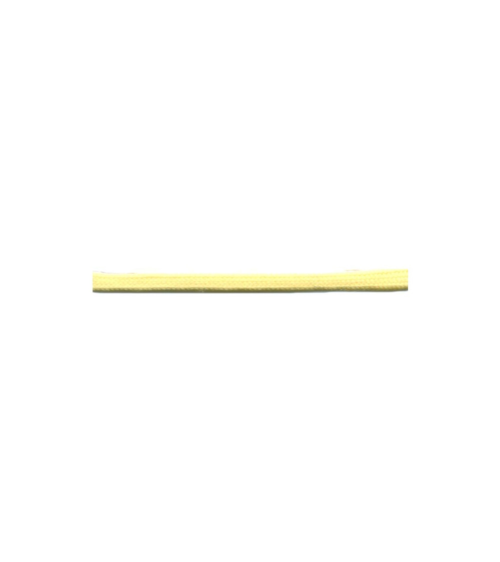 Bobine 50m queue de rat tubulaire polyester 5mm Jaune paille