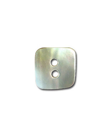 Square shaped mother-of-pearl button