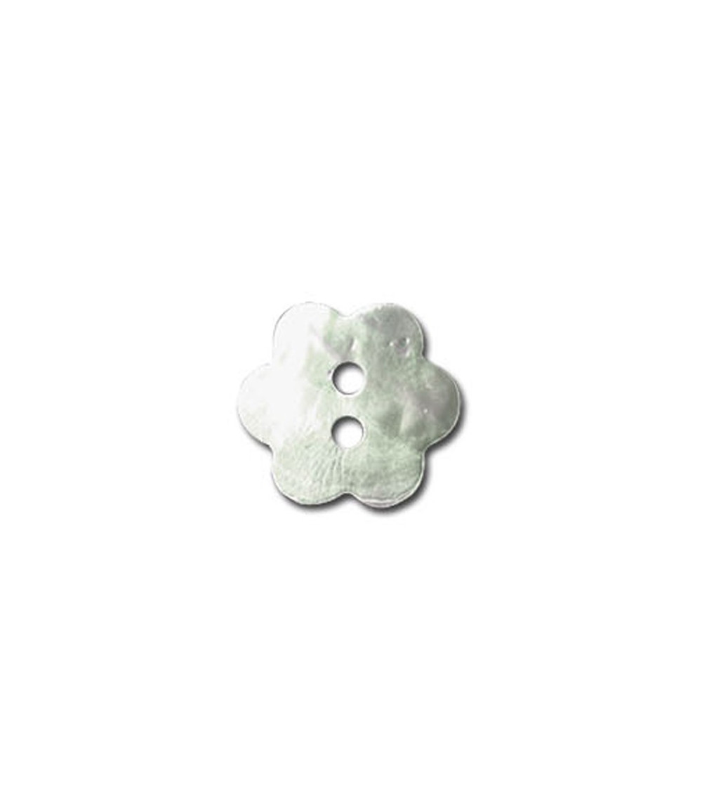 Mother of Pearl Flower Shaped Button