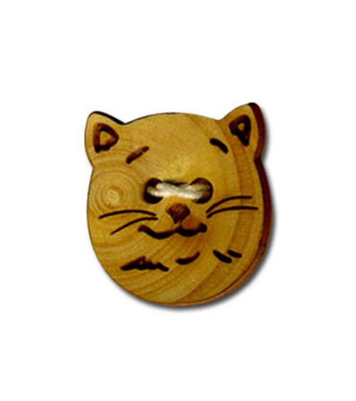 Cat's Head button in natural material
