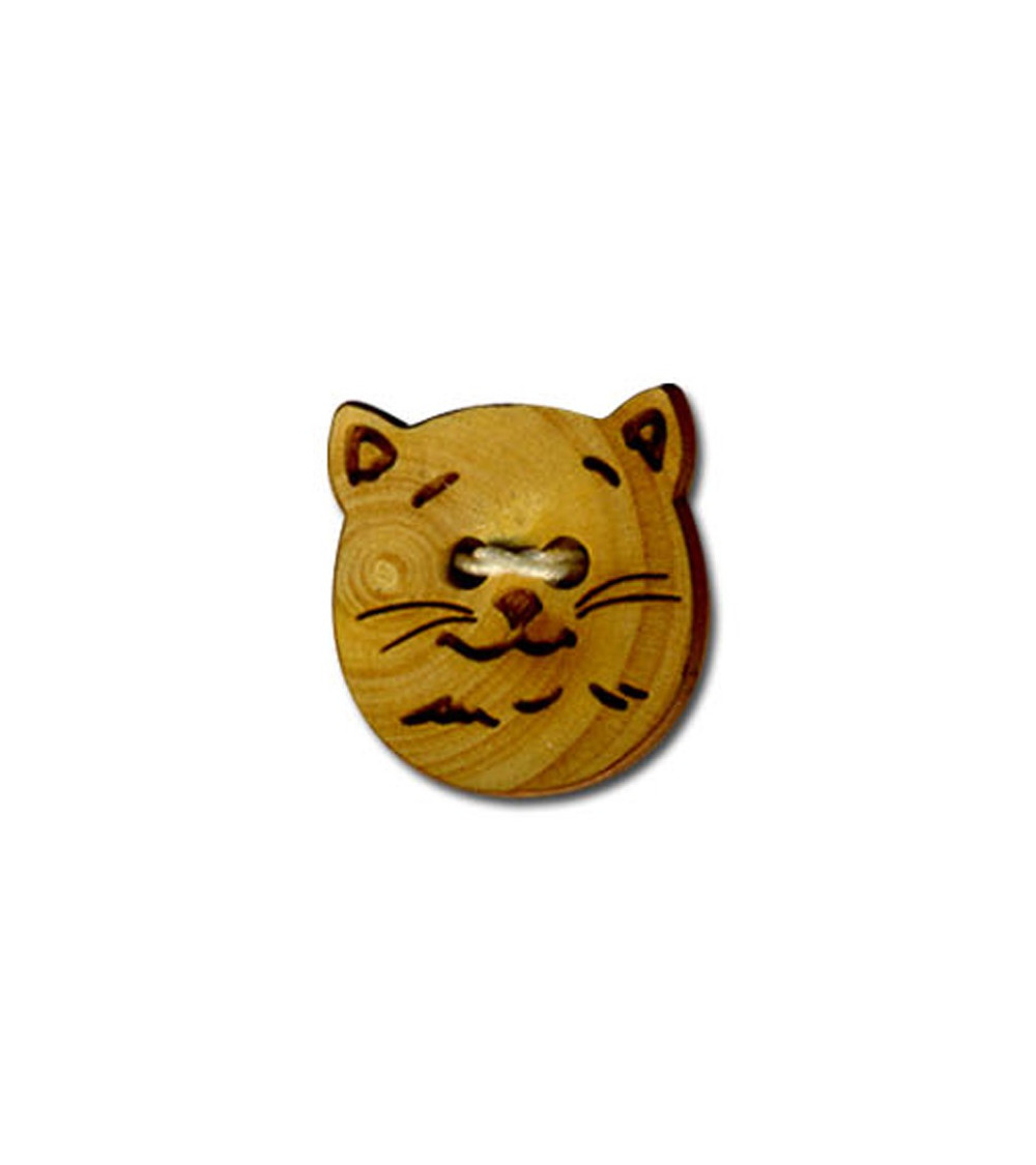 Cat's Head button in natural material