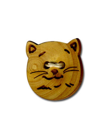 Cat's Head button in natural material
