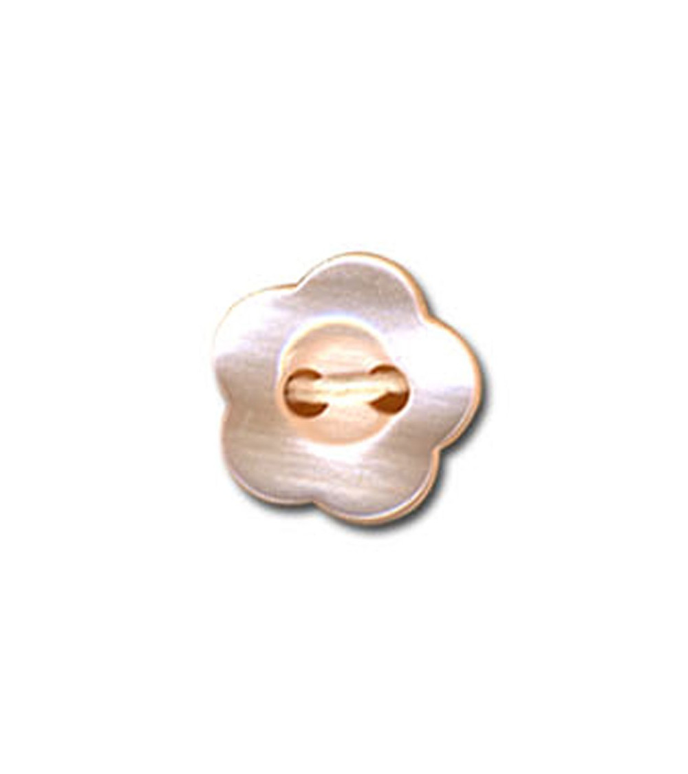 Button in the shape of Violet in Baby Pink color