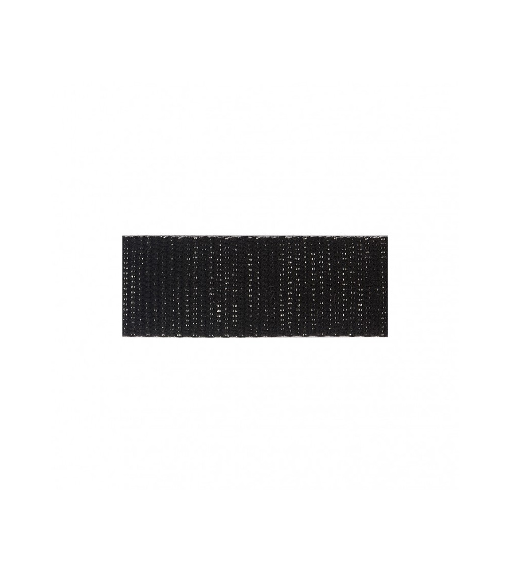 Folie 20m Metallband 30mm Silber/Schwarz