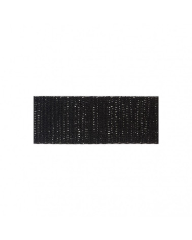 Folie 20m Metallband 30mm Silber/Schwarz