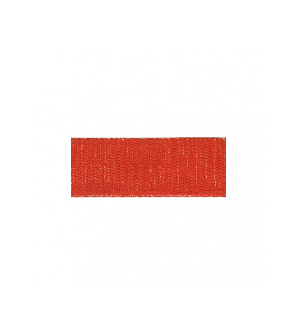 Folie 20m Metallband 30mm Rot/Gold