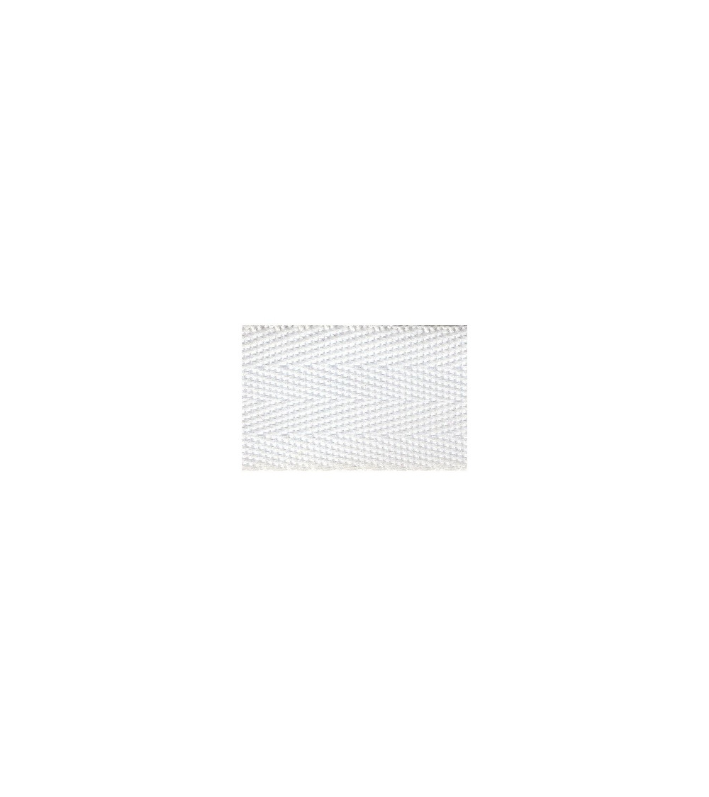Film 20m polypropylene webbing 25mm White