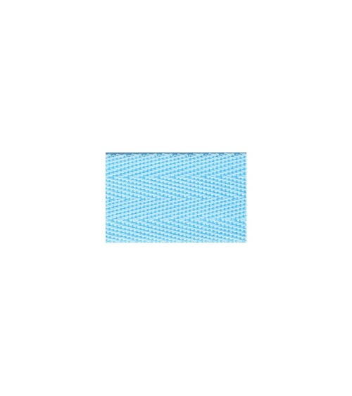 Film 20m polypropylene webbing 25mm Light blue