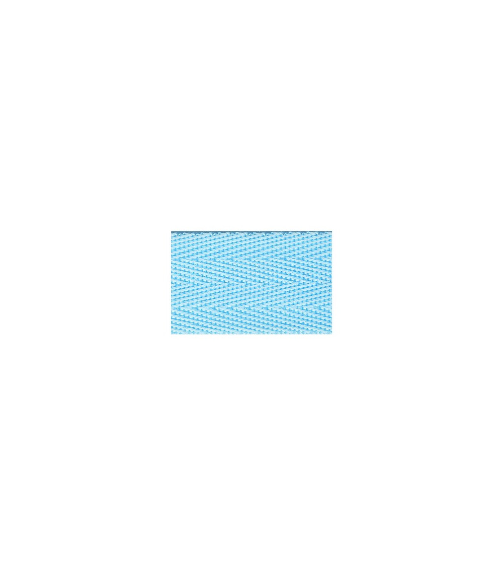Film 20m polypropylene webbing 25mm Light blue