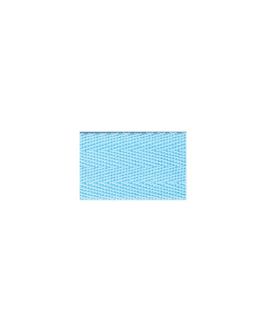 Film 20m polypropylene webbing 25mm Light blue