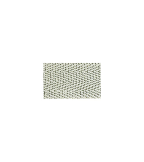 Film 20m polypropylene webbing 25mm Light Gray