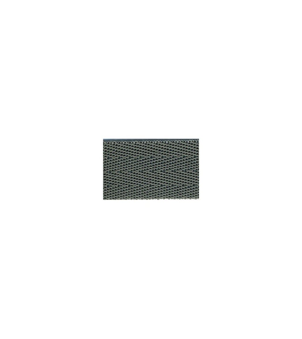 Film 20m polypropylene webbing 25mm Gray Black