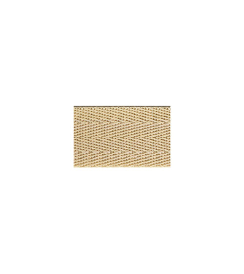 Film 20m polypropylene webbing 25mm Beige