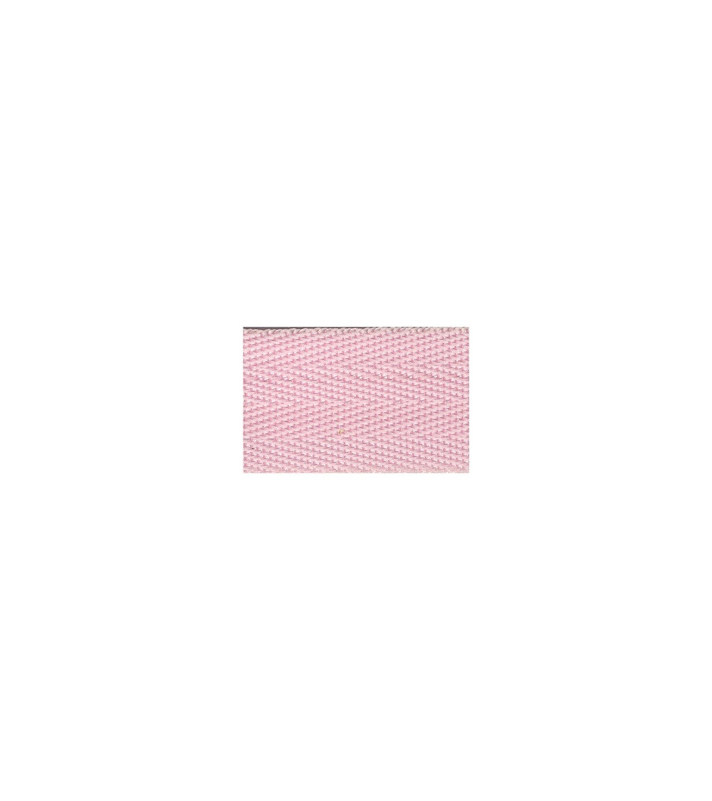 Film 20m polypropylene webbing 25mm Light Pink
