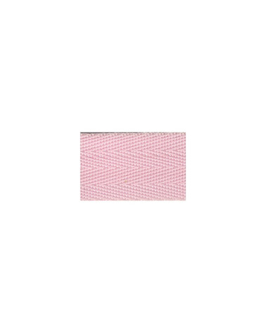 Film 20m polypropylene webbing 25mm Light Pink