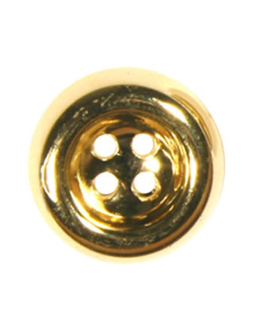 Bottone piatto color oro a 4 fori