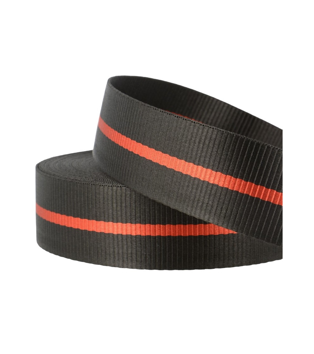 Film 20m two-tone strap 35mm Black Red