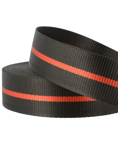 Film 20m two-tone strap 35mm Black Red