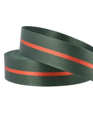 Film 20m two-tone strap 35mm Green Red