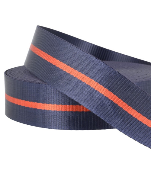 Film 20m two-tone webbing 35mm Navy Red