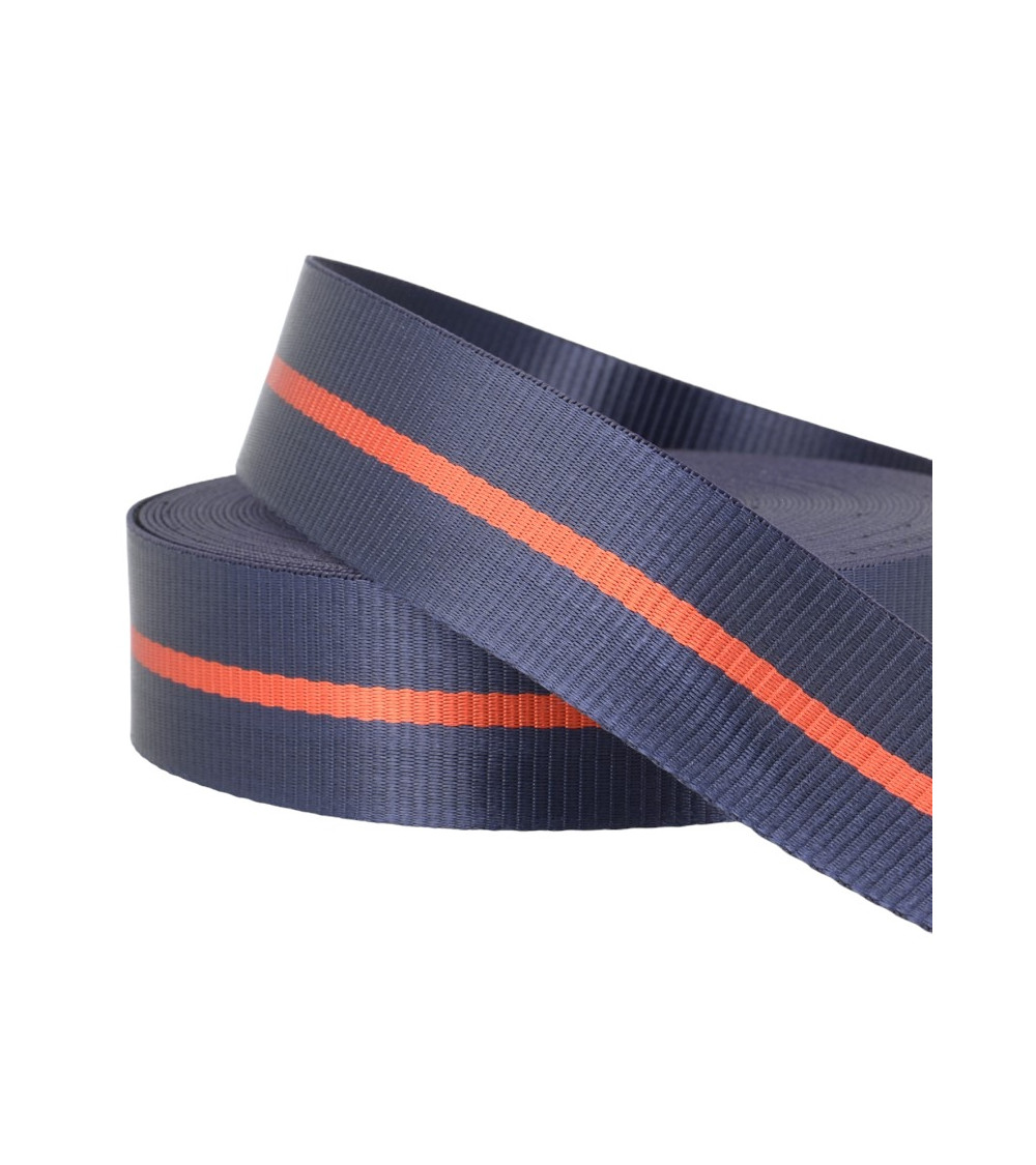 Film 20m two-tone webbing 35mm Navy Red
