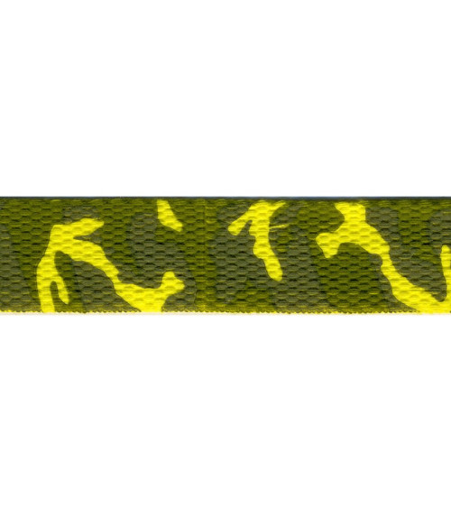 Film 20m fancy military webbing 25mm lemon yellow