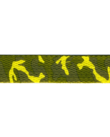 Film 20m sangle militaire fantaisie 25mm jaune citron