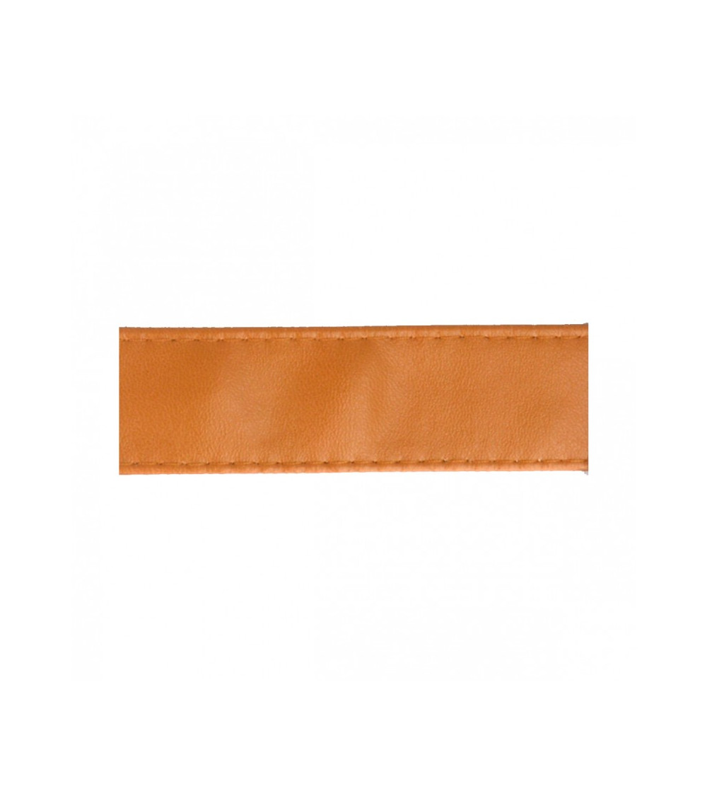 Diskette 15m faux leather strap 10mm camel