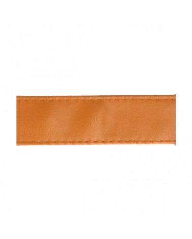 Disquette 15m sangle simili cuir 10mm camel
