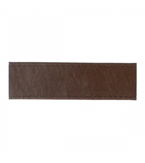 Diskette 15m faux leather strap 10mm Dark Brown