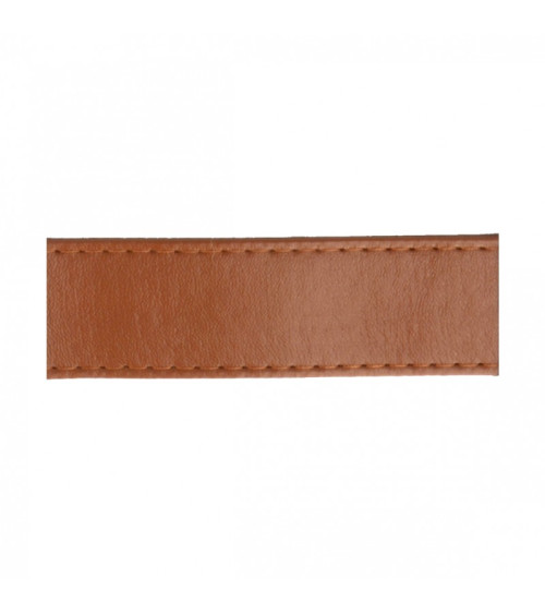 Disquette 15m sangle simili cuir 10mm Marron Chocolat