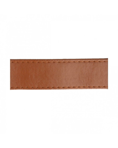 15m floppy disk faux leather strap 10mm Chocolate Brown
