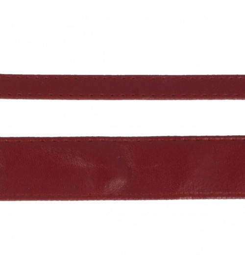 Diskette 15m faux leather strap 10mm Burgundy