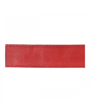 Disquette 15m sangle simili cuir 10mm Rouge