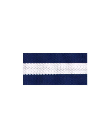 Folie 10 m zweifarbiges Gurtband 30 mm Marineblau