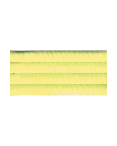 Bobine 10m sangle matelassée 35mm jaune fluo
