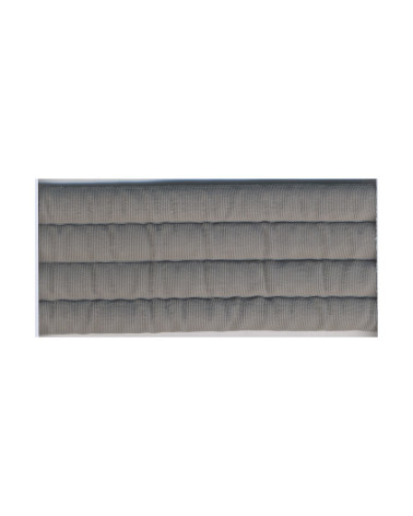 Bobine 10m sangle matelassée 35mm gris clair