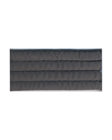Bobine 10m sangle matelassée 35mm gris foncé