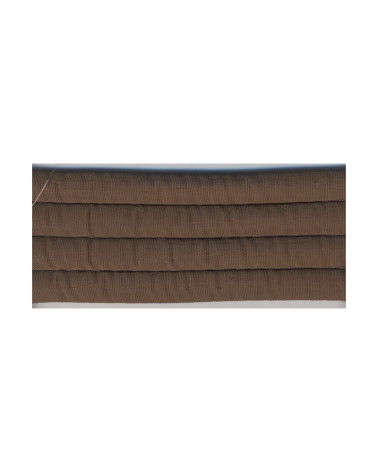 Bobine 10m sangle matelassée 35mm Marron Chocolat
