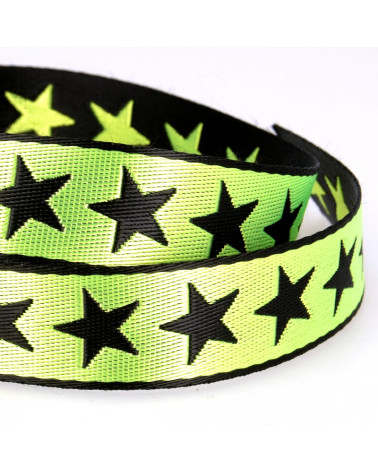 Carrete de 25m con trenza estrella de 25mm Verde anís