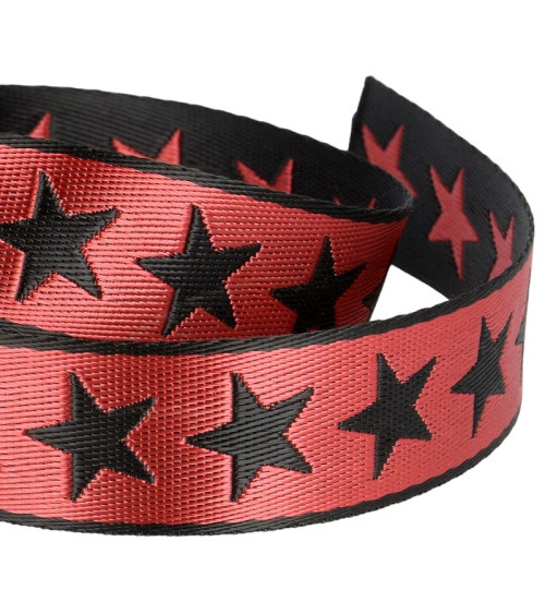 25m reel with 25mm star braid Red