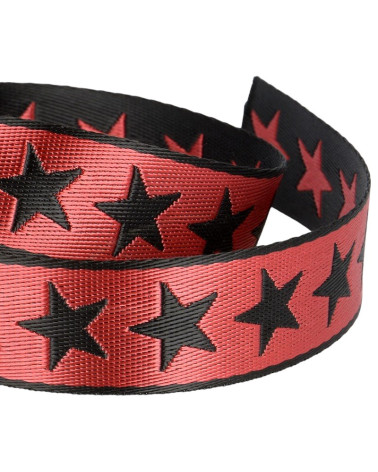 Carrete de 25m con trenza estrella de 25mm Rojo