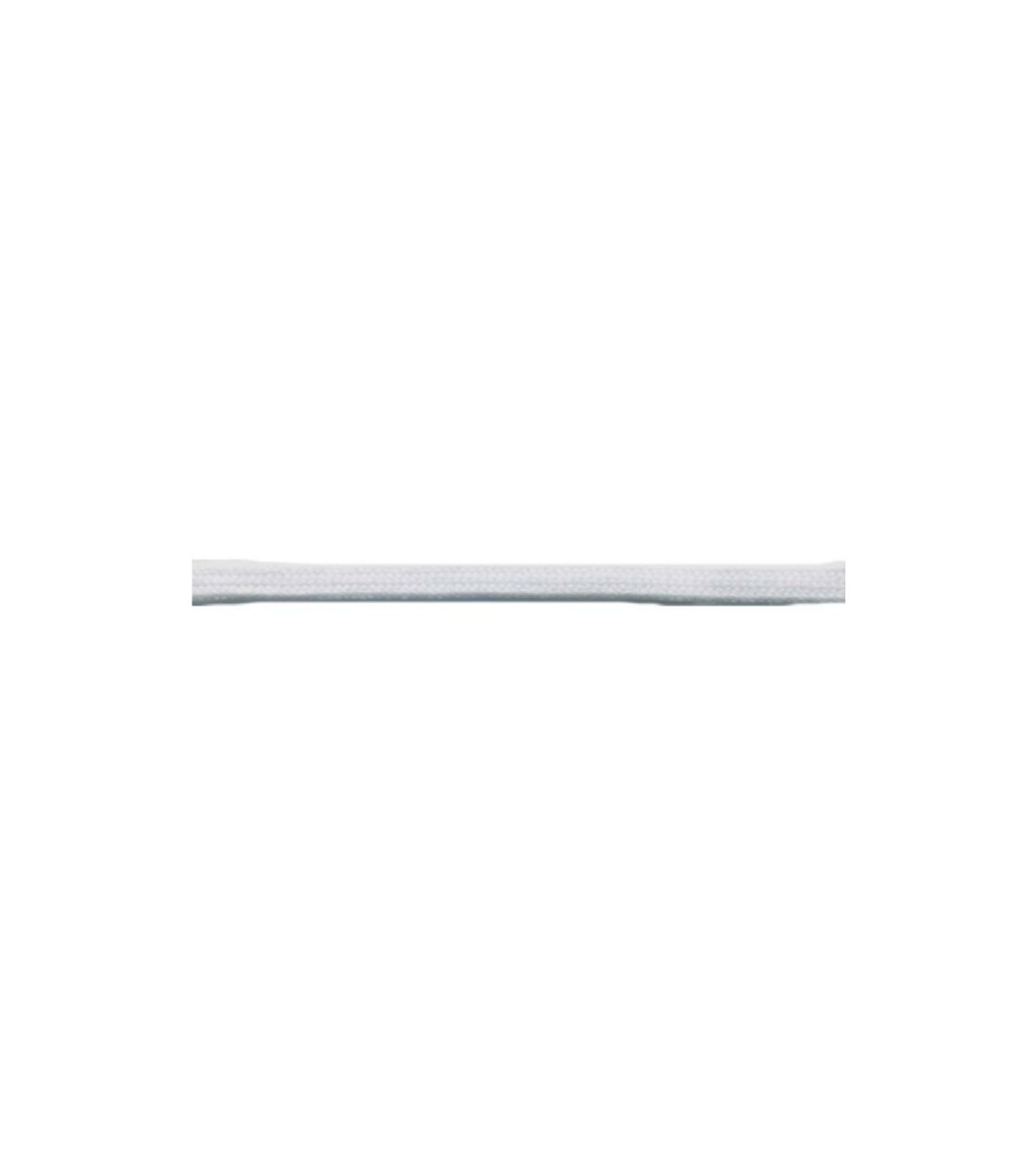 50 m Rolle aus röhrenförmigem Rattenschwanz aus Polyester, 5 mm, Weiß