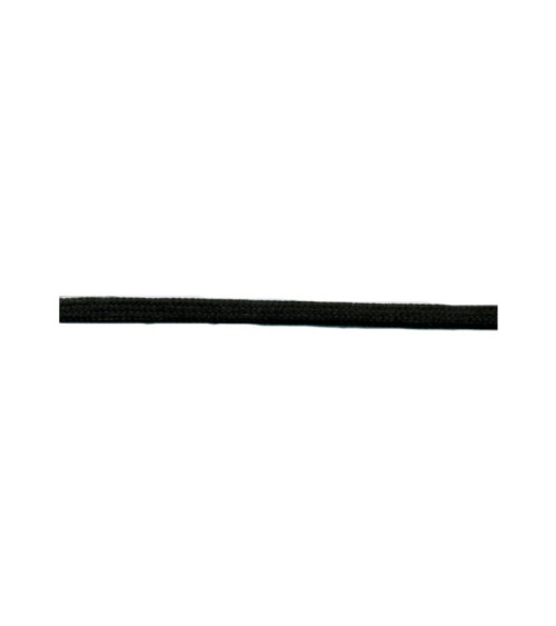 Bobine 50m queue de rat tubulaire polyester 5mm Noir