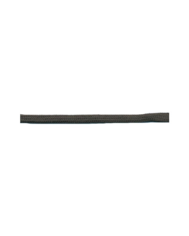 50m reel of tubular polyester rat tail 5mm Gray Black