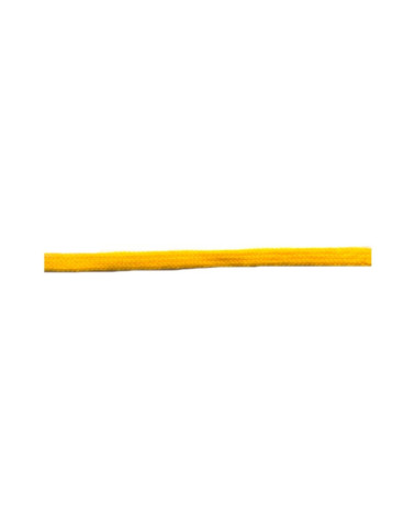 Bobine 50m queue de rat tubulaire polyester 5mm Jaune Or