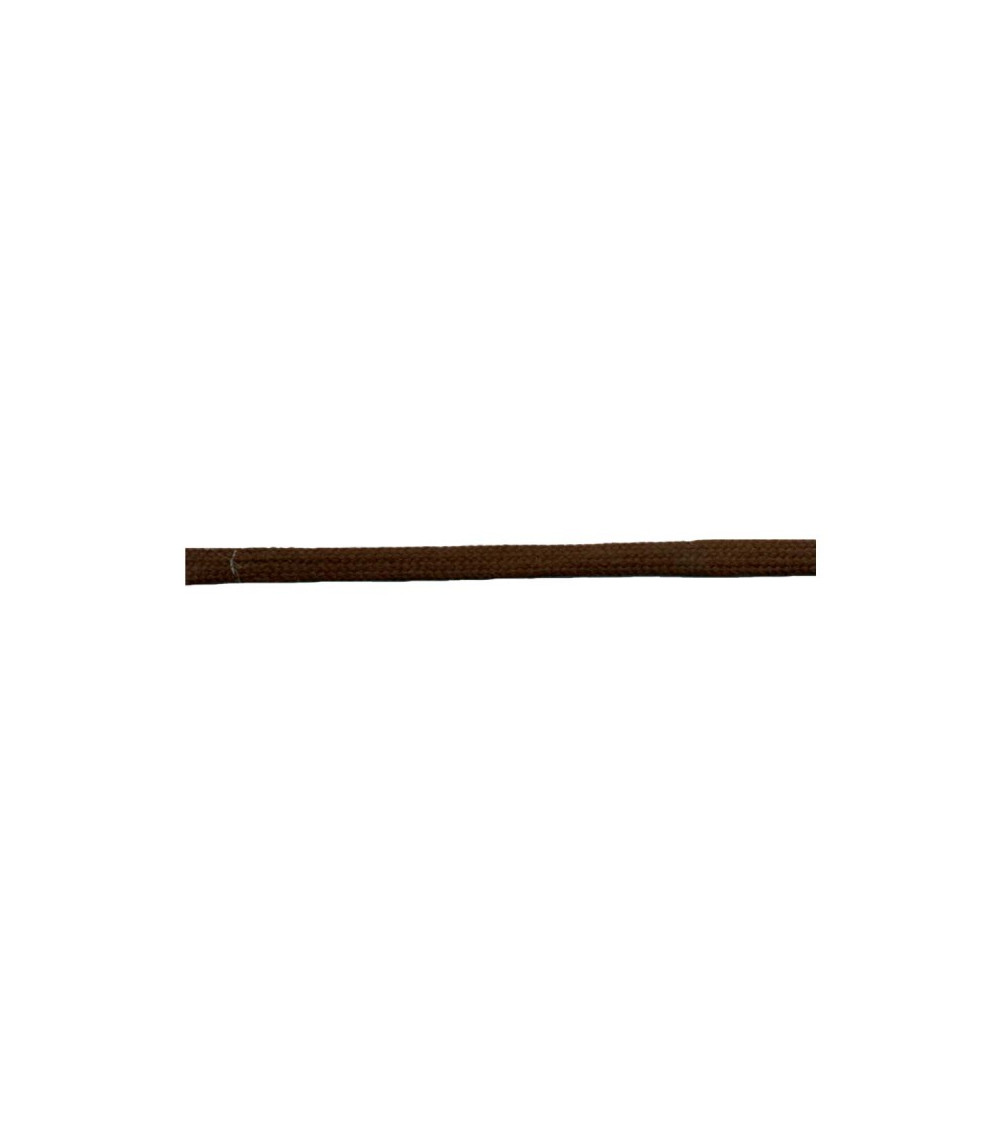 50-m-Spule aus röhrenförmigem Rattenschwanz aus Polyester, 5 mm, Dunkelbraun