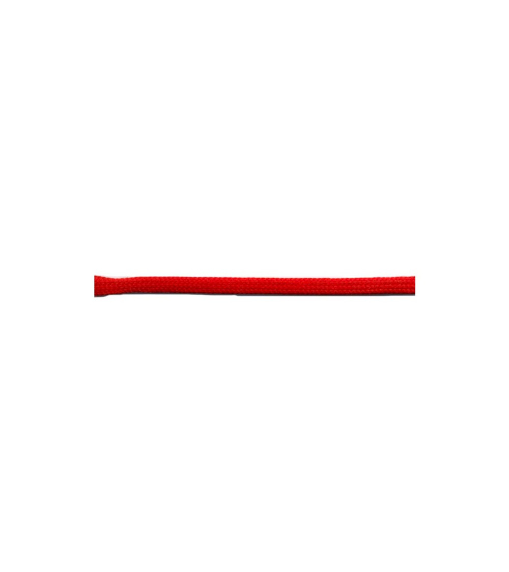 Bobine 50m queue de rat tubulaire polyester 5mm Rouge