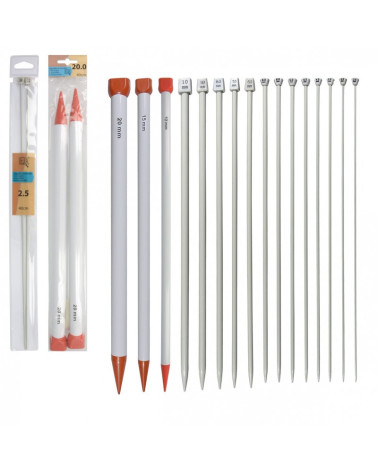 Aluminum knitting needles 40 cm